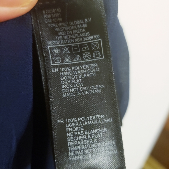 Forever 21 Sheer Navy Blouse...M - Picture 5 of 6